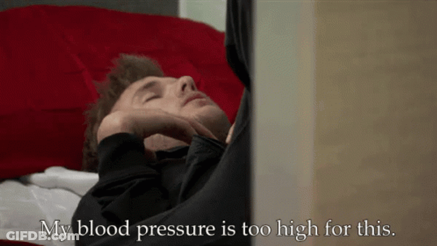 Man Lying Down High Blood Pressure Too High GIF