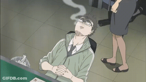 Man Lying Down Smelling Smoke GIF