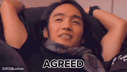 Man Lying Down With Agreed GIF