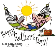 Man Lying In Hammock On Father's Day GIF