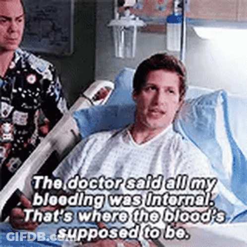 Man Lying In Hospital Bed GIF