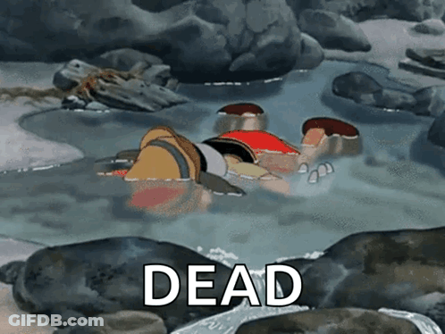 Man Lying In Water Dead GIF