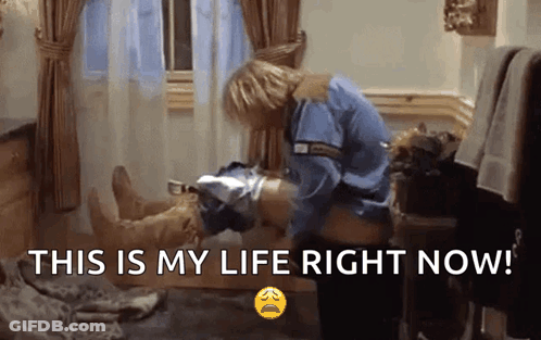 Man Lying On Another's Lap Saying This Is My Life GIF