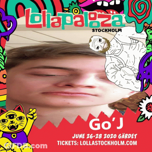 Man Lying On Back At Lollapalooza Stockholm GIF