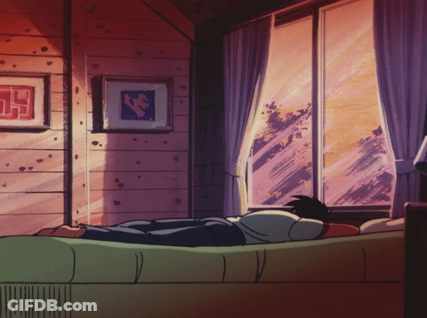 Man Lying On Bed GIF