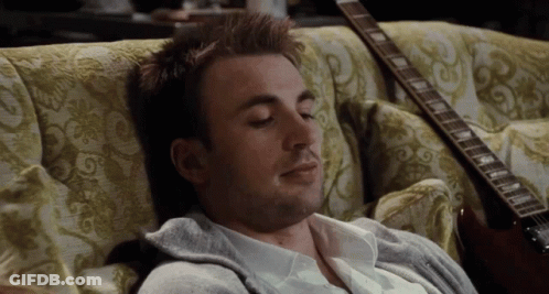 Man Lying On Couch Eyes Closed GIF