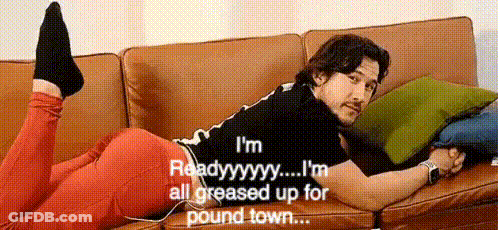 Man Lying On Couch Legs Crossed Says I'm Ready GIF