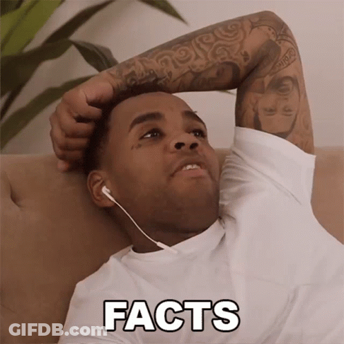 Man Lying On Couch With Ear Buds Facts GIF