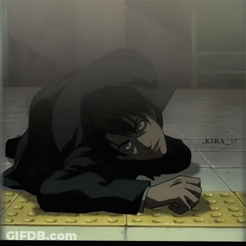 Man Lying On Floor Kira 17 GIF