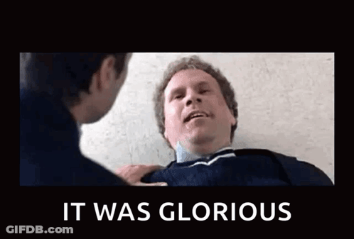Man Lying On Floor With Glorious Caption GIF
