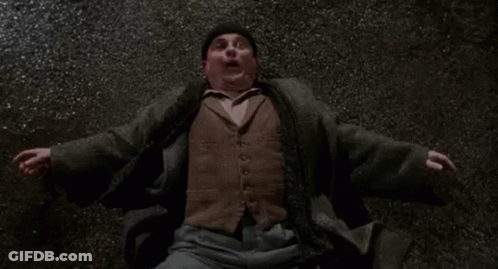 Man Lying On Ground Surprised Arms Outstretched GIF