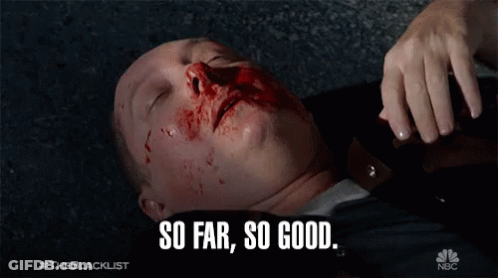 Man Lying On Ground With Blood GIF