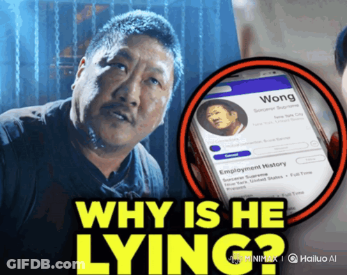 Man Lying On Poster With Cellphone GIF