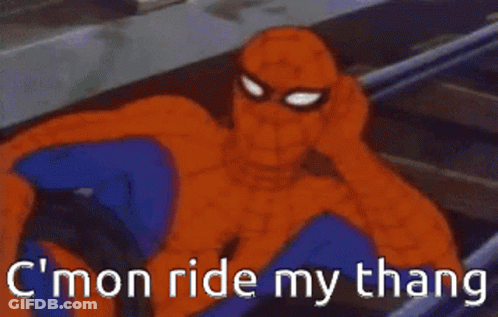 Man Lying On Train Track With Ride My Thang GIF