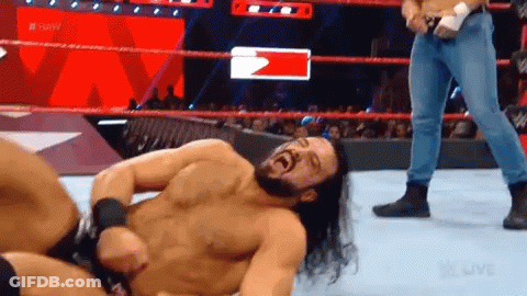 Man Lying On Wrestling Ring GIF