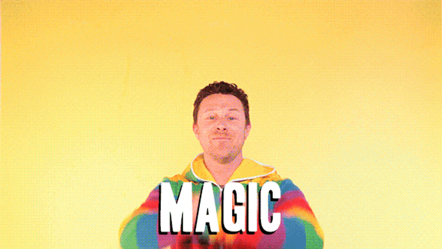 Man Magic Rainbow GIF