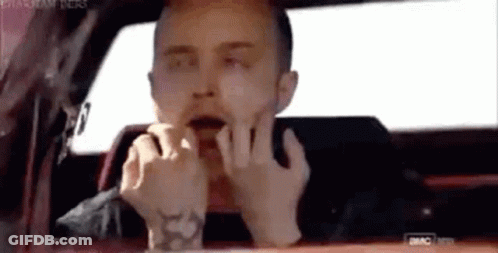 Man Making Face In Car GIF