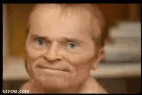 Man Making Face With Blue Eyes GIF