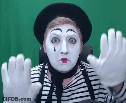 Man Making Face With Blue Eyes GIF