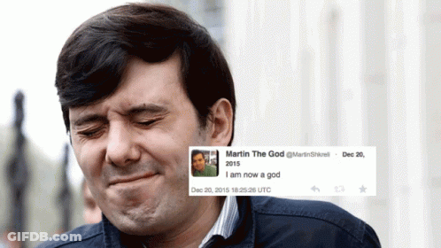 Man Making Face With Martin The God Tweet GIF