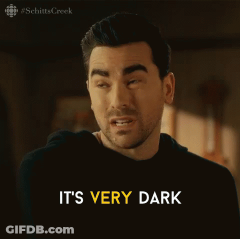 Man Making Funny Dark Face GIF
