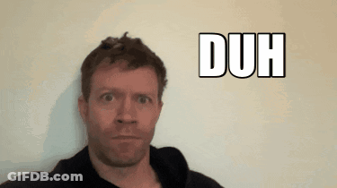 Man Making Funny Duh Face GIF