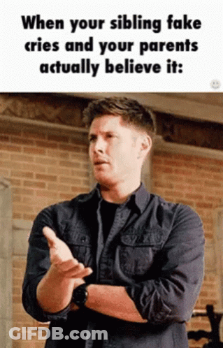 Man Making Funny Face By Brick Wall GIF
