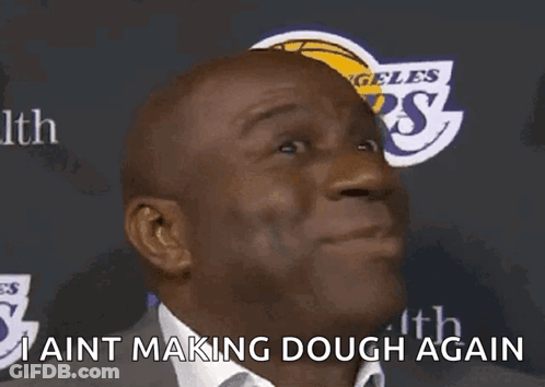 Man Making Funny Face I Aint Making Dough Again GIF