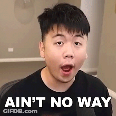 Man Making Funny Face Saying Ain't No Way GIF
