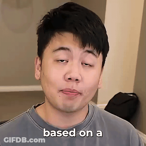 Man Making Funny Face Saying Based On A GIF