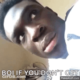 Man Making Funny Face Saying Boi GIF