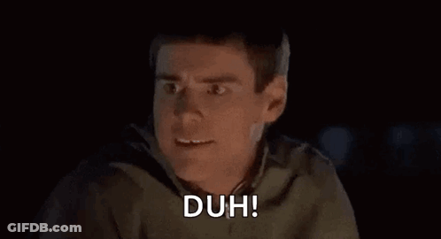 Man Making Funny Face Saying Duh GIF