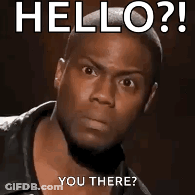 Man Making Funny Face Saying Hello GIF