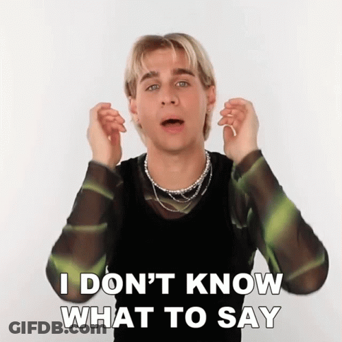 Man Making Funny Face Saying I Don't Know GIF