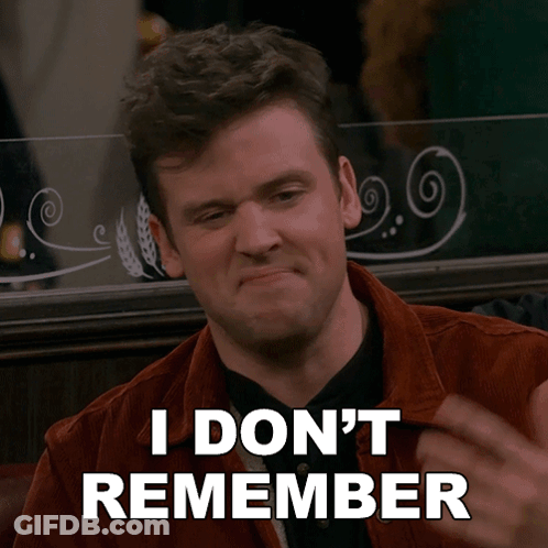 Man Making Funny Face Saying I Don't Remember GIF
