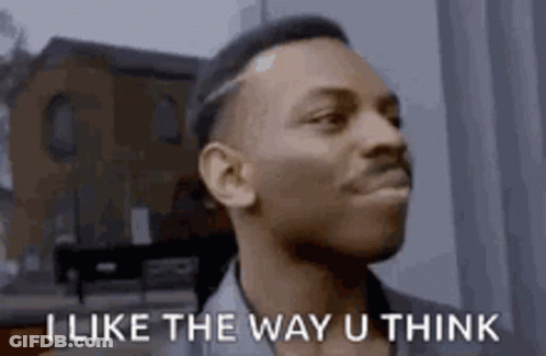 Man Making Funny Face Saying I Like The Way You Think GIF
