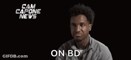 Man Making Funny Face Saying On BD With Hands GIF