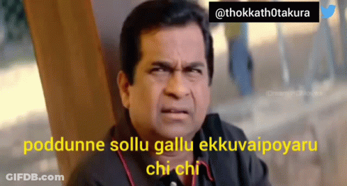 Man Making Funny Face Saying Poddunne Sollu GIF