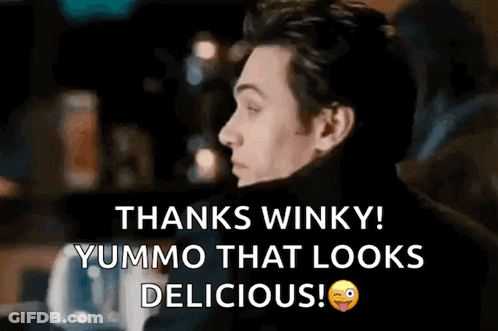 Man Making Funny Face Saying Thanks GIF