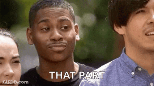 Man Making Funny Face Saying That Part GIF