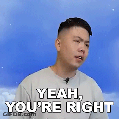 Man Making Funny Face Saying Yeah You're Right GIF