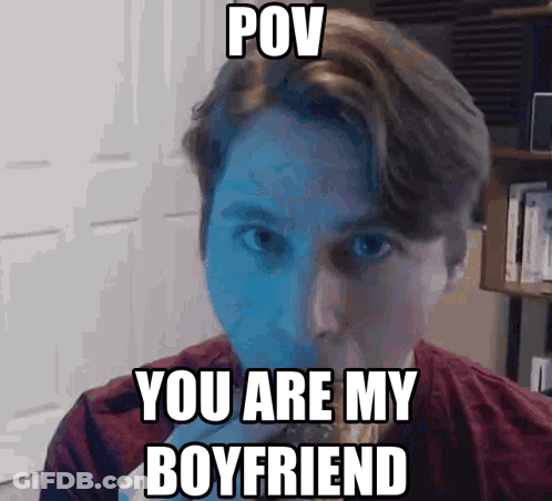 Man Making Funny Face Saying You Are My Boyfriend GIF