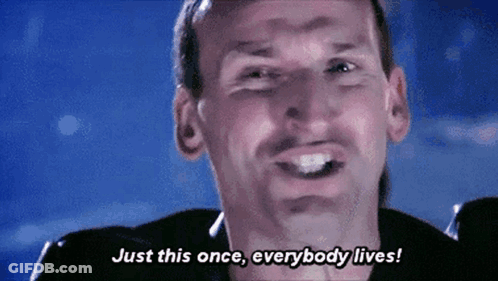 Man Making Funny Face Says Just This Once Everybody Lives GIF