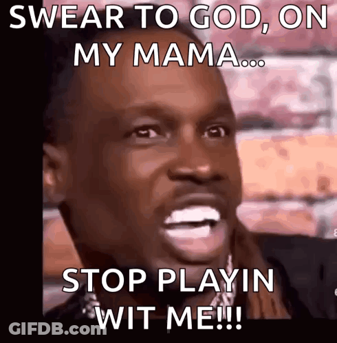 Man Making Funny Face Swear To God GIF