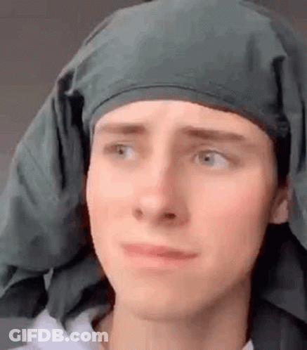 Man Making Funny Face Talking To Camera GIF