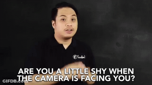 Man Making Funny Face Talking To Camera GIF