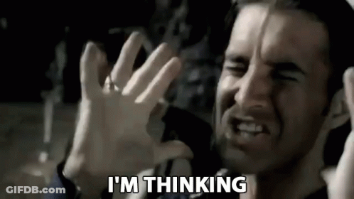 Man Making Funny Face Thinking GIF