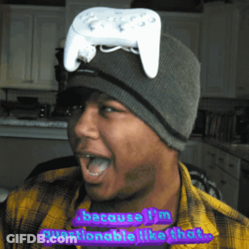 Man Making Funny Face With Bet Logo GIF