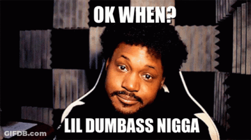 Man Making Funny Face With Caption GIF