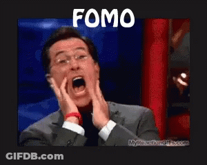 Man Making Funny Face With FOMO GIF